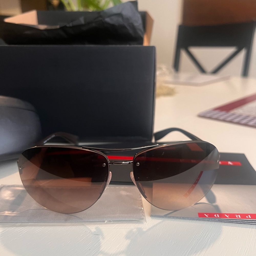 Prada Linea Rossa Aviator Sunglasses